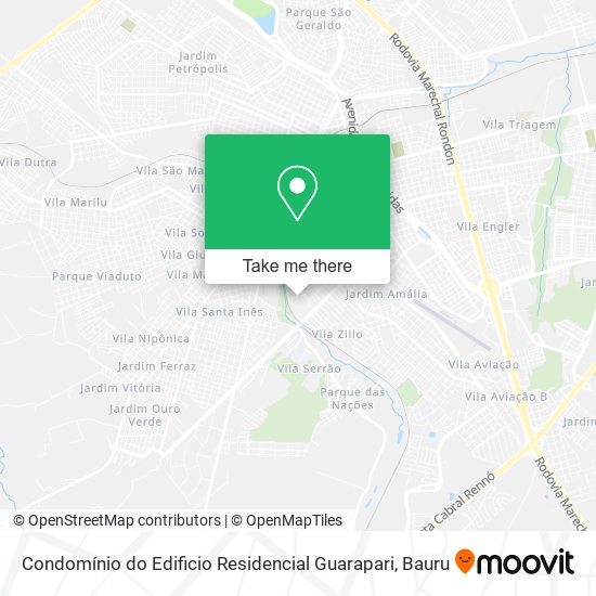 Mapa Condomínio do Edificio Residencial Guarapari