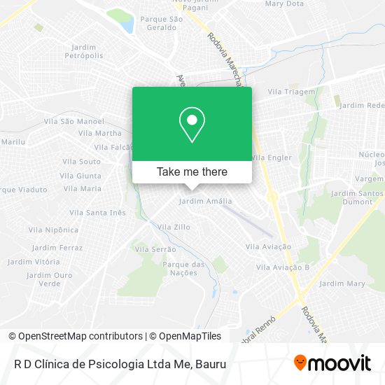 R D Clínica de Psicologia Ltda Me map
