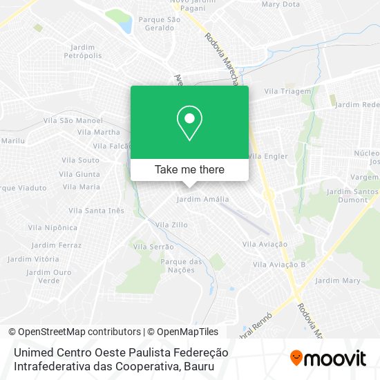 Mapa Unimed Centro Oeste Paulista Federeção Intrafederativa das Cooperativa