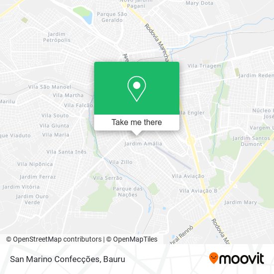 San Marino Confecções map