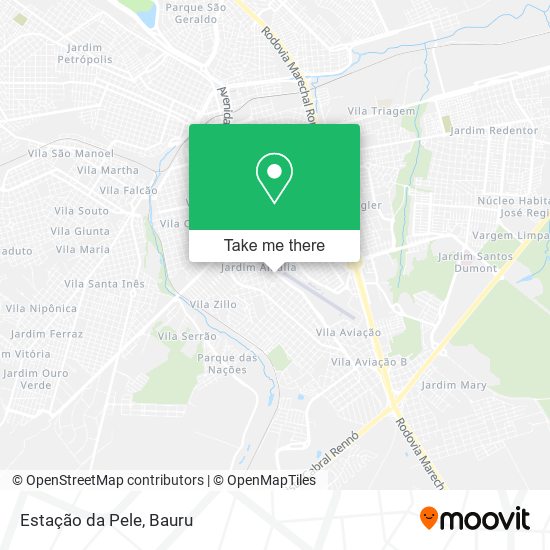 Estação da Pele map
