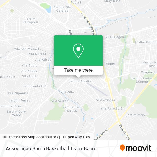 Associação Bauru Basketball Team map