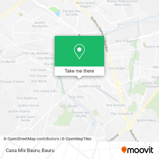 Casa Mix Bauru map