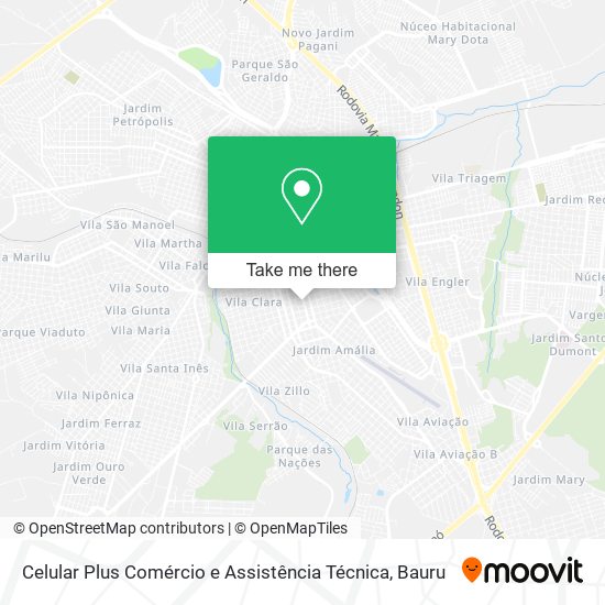 Mapa Celular Plus Comércio e Assistência Técnica