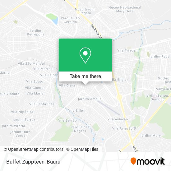 Buffet Zappteen map
