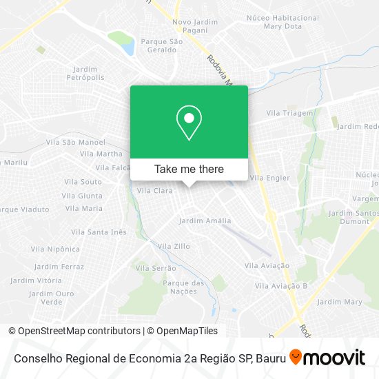 Mapa Conselho Regional de Economia 2a Região SP