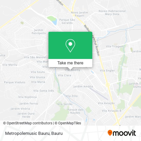 Metropolemusic Bauru map