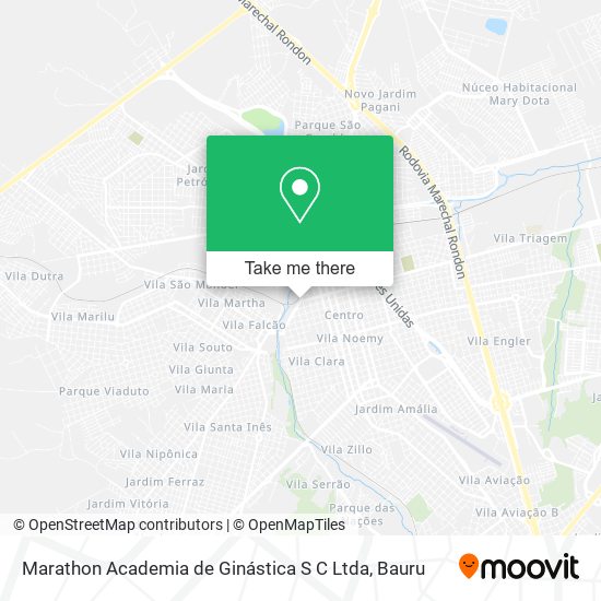 Mapa Marathon Academia de Ginástica S C Ltda