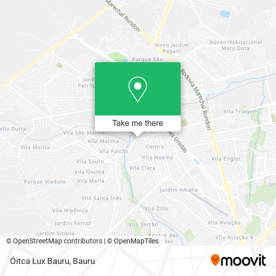 Óitca Lux Bauru map