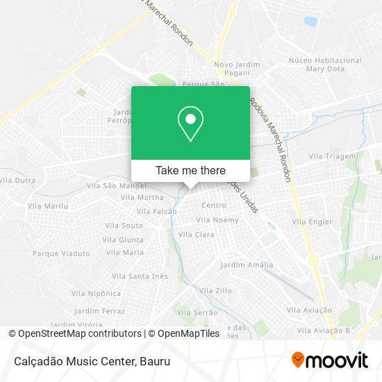 Calçadão Music Center map