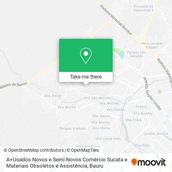 A+Usados Novos e Semi Novos Comércio Sucata e Materiais Obsoletos e Assistência map