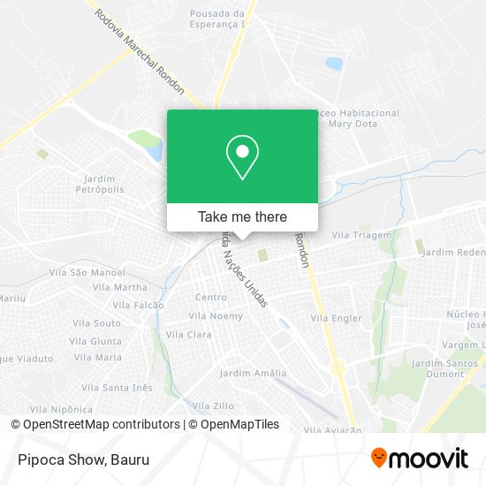 Pipoca Show map