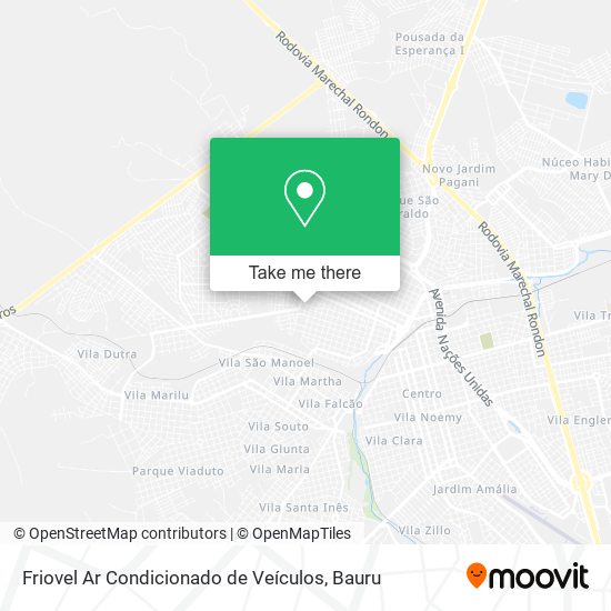 Friovel Ar Condicionado de Veículos map