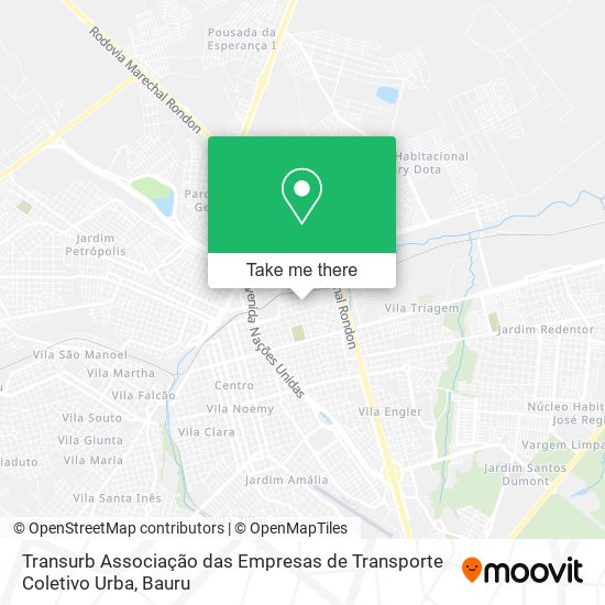 Transurb Associação das Empresas de Transporte Coletivo Urba map