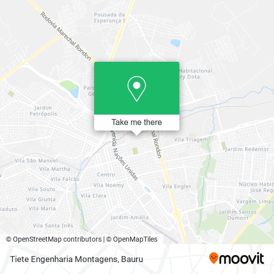 Tiete Engenharia Montagens map