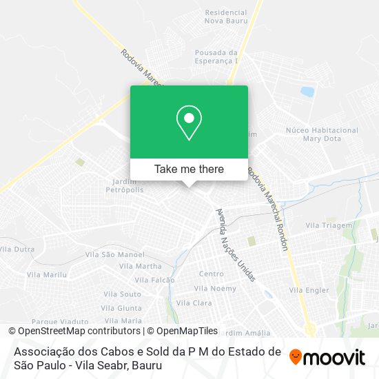 Associação dos Cabos e Sold da P M do Estado de São Paulo - Vila Seabr map