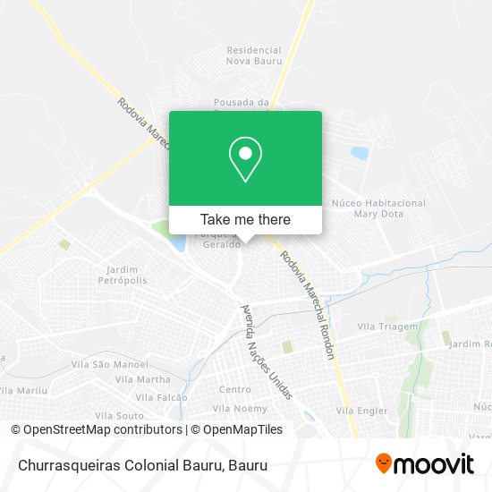 Churrasqueiras Colonial Bauru map