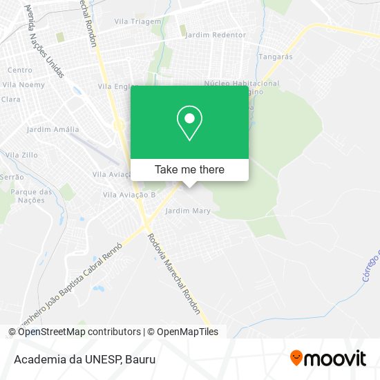 Mapa Academia da UNESP