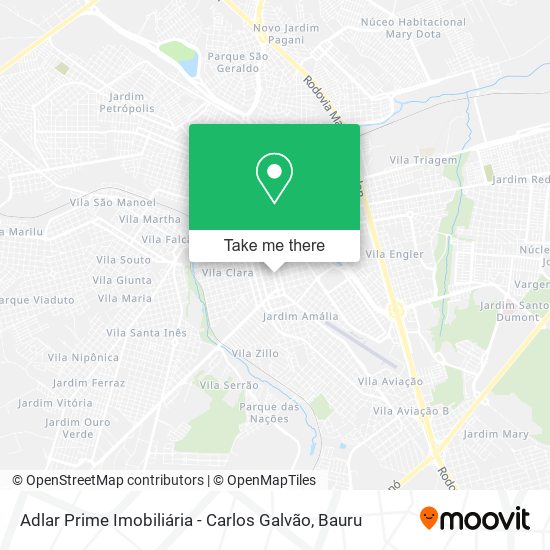 Mapa Adlar Prime Imobiliária - Carlos Galvão