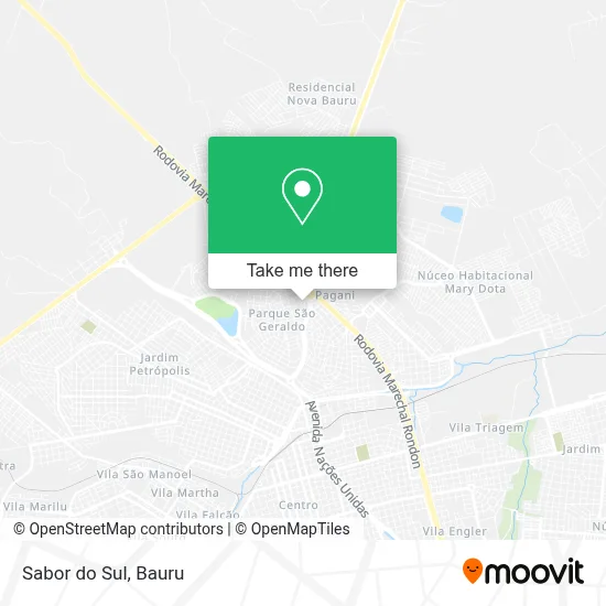 Sabor do Sul map