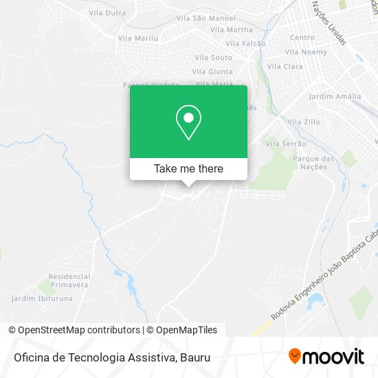 Mapa Oficina de Tecnologia Assistiva