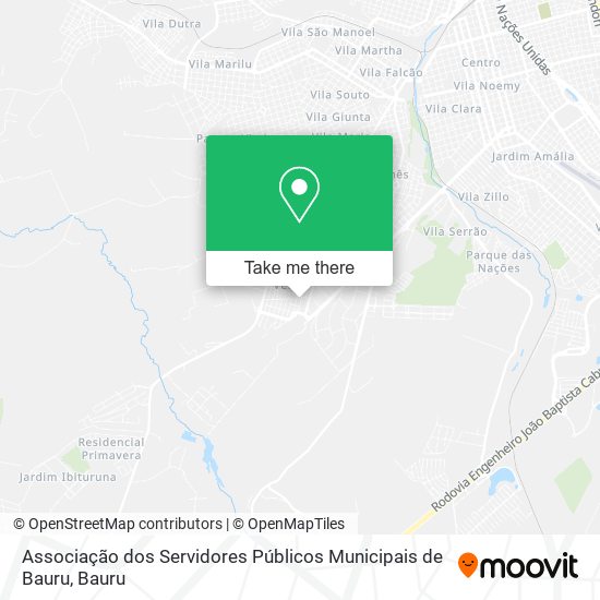 Associação dos Servidores Públicos Municipais de Bauru map