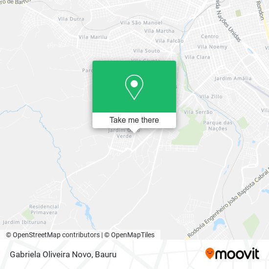 Gabriela Oliveira Novo map