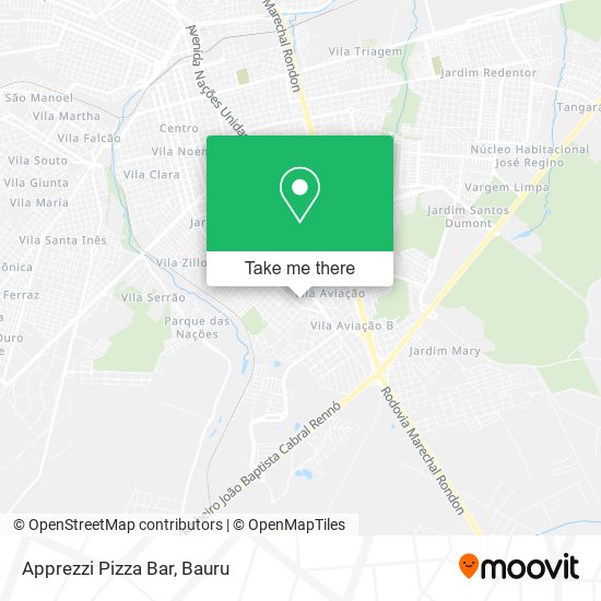 Mapa Apprezzi Pizza Bar