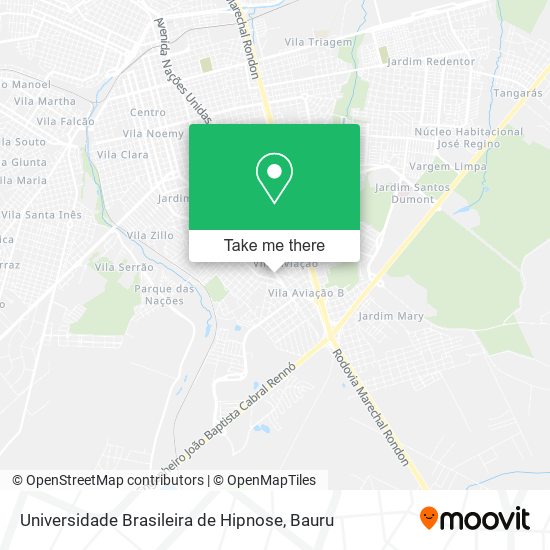 Universidade Brasileira de Hipnose map