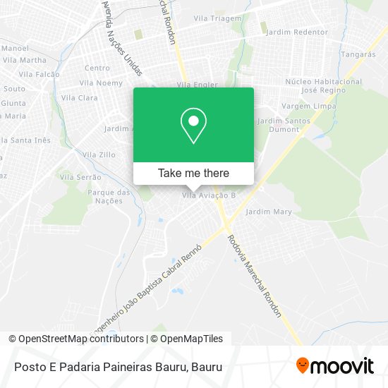 Posto E Padaria Paineiras Bauru map