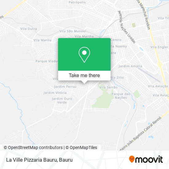 La Ville Pizzaria Bauru map