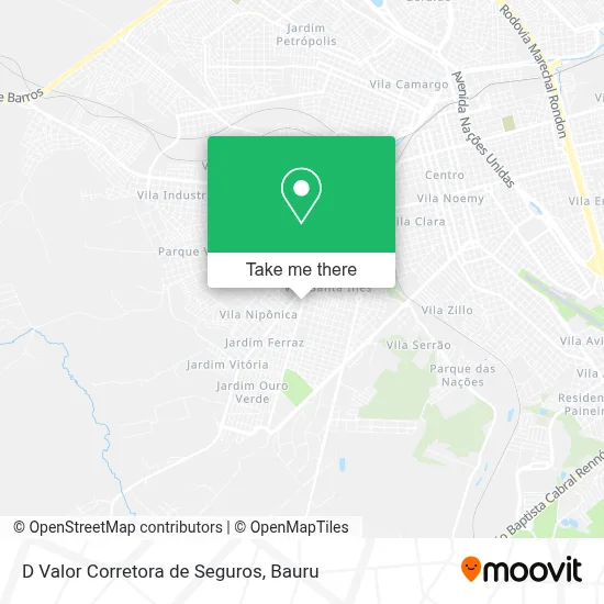 D Valor Corretora de Seguros map