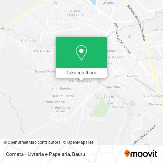 Cometa - Livraria e Papelaria map