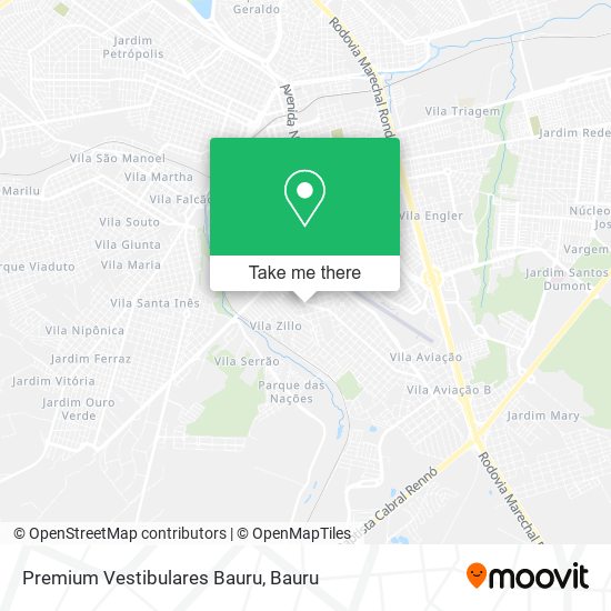 Mapa Premium Vestibulares Bauru