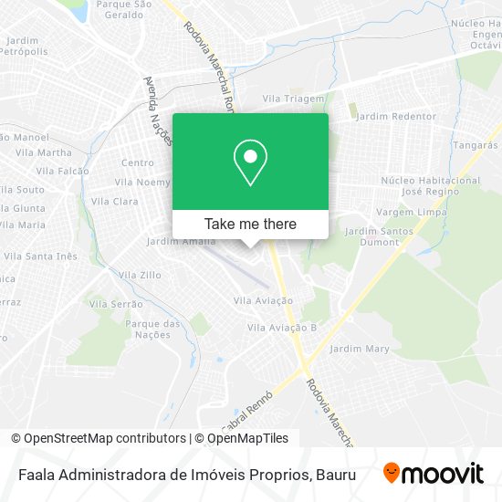 Mapa Faala Administradora de Imóveis Proprios