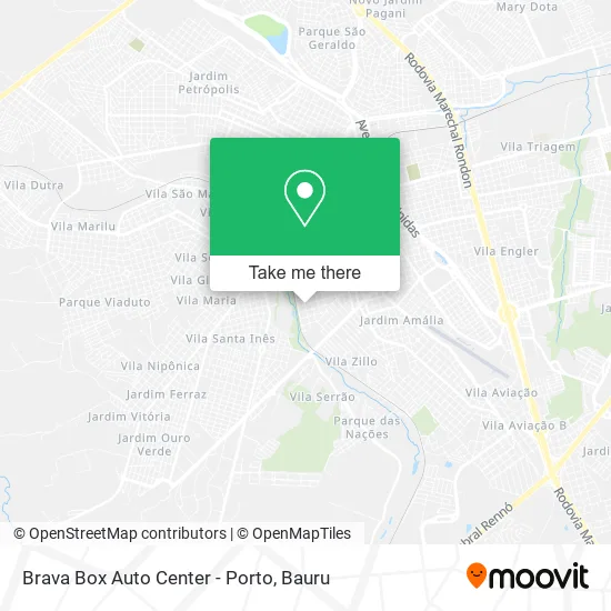 Brava Box Auto Center - Porto map