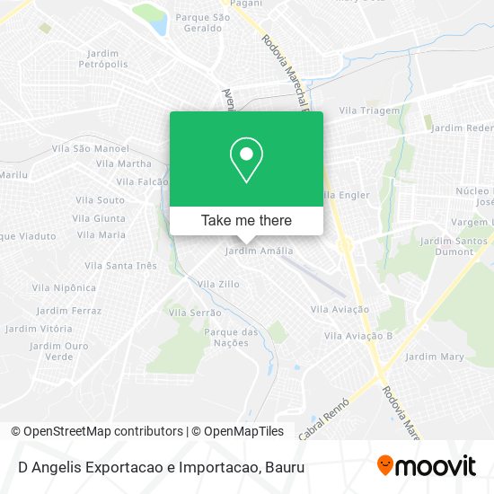 D Angelis Exportacao e Importacao map