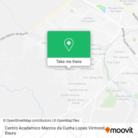 Centro Academico Marcos da Cunha Lopes Virmond map