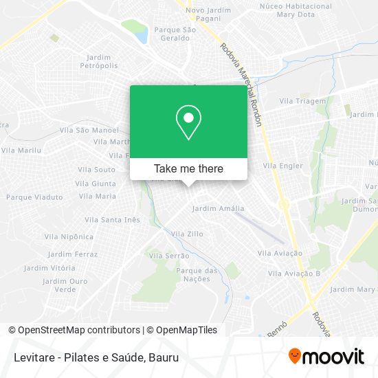 Levitare - Pilates e Saúde map