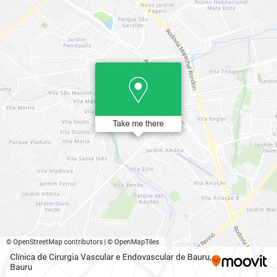 Clínica de Cirurgia Vascular e Endovascular de Bauru map