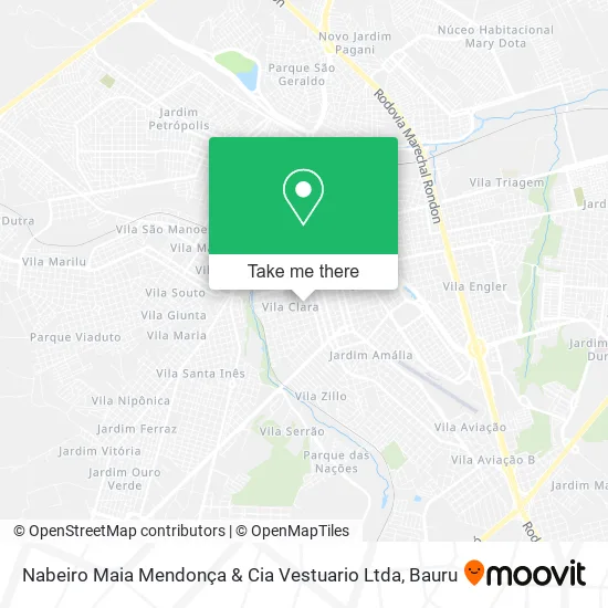 Nabeiro Maia Mendonça & Cia Vestuario Ltda map