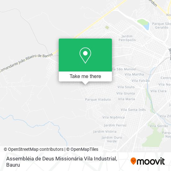Mapa Assembléia de Deus Missionária Vila Industrial