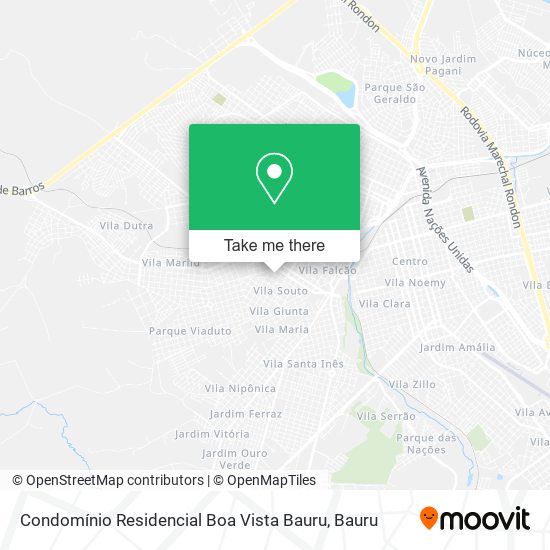 Condomínio Residencial Boa Vista Bauru map