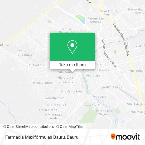 Farmácia Maxifórmulas Bauru map