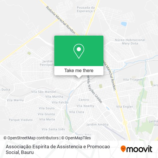 Associação Espirita de Assistencia e Promocao Social map