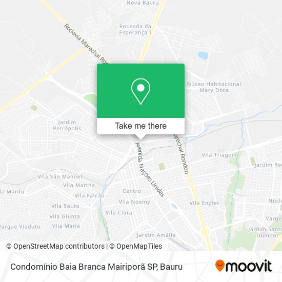 Condomínio Baia Branca Mairiporã SP map
