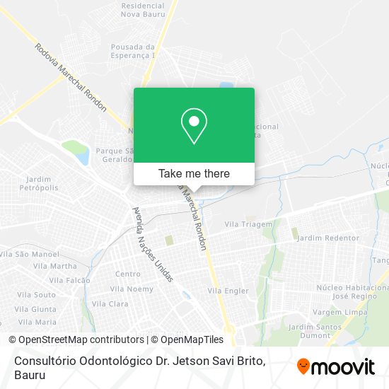 Consultório Odontológico Dr. Jetson Savi Brito map