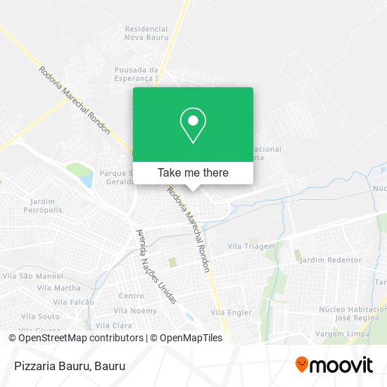 Pizzaria Bauru map