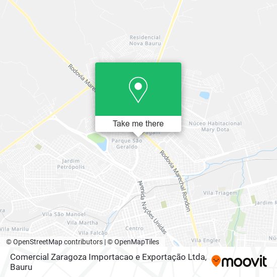 Comercial Zaragoza Importacao e Exportação Ltda map