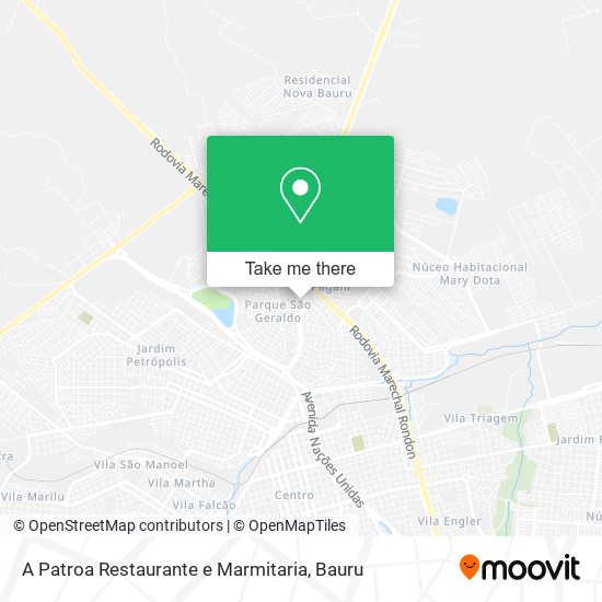 A Patroa Restaurante e Marmitaria map
